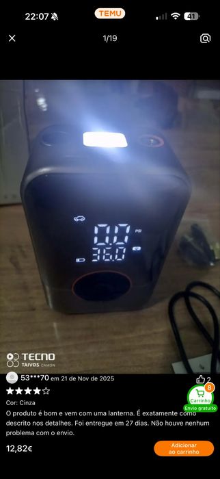 Compressor ar pequeno novo portatil