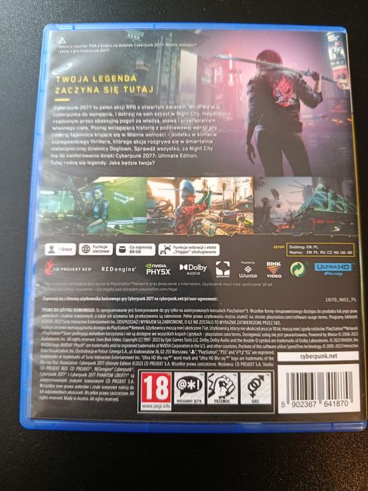 Cyberpunk 2077 PS5 wersja PL dubbing
