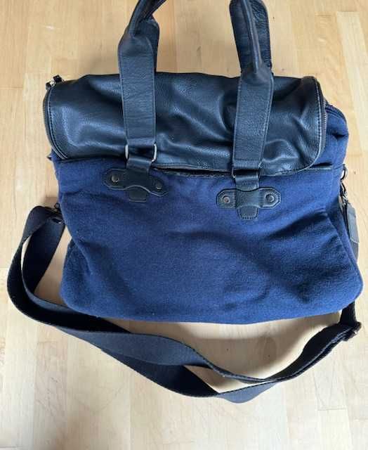 Torba męska Aldo, używana, niebieska, do pracy