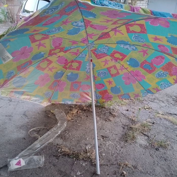 пляжний зонт складний