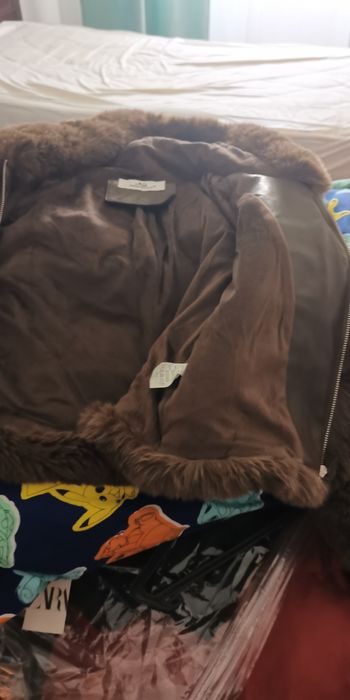 Mochy- S/M casaco com pêlo e polipele