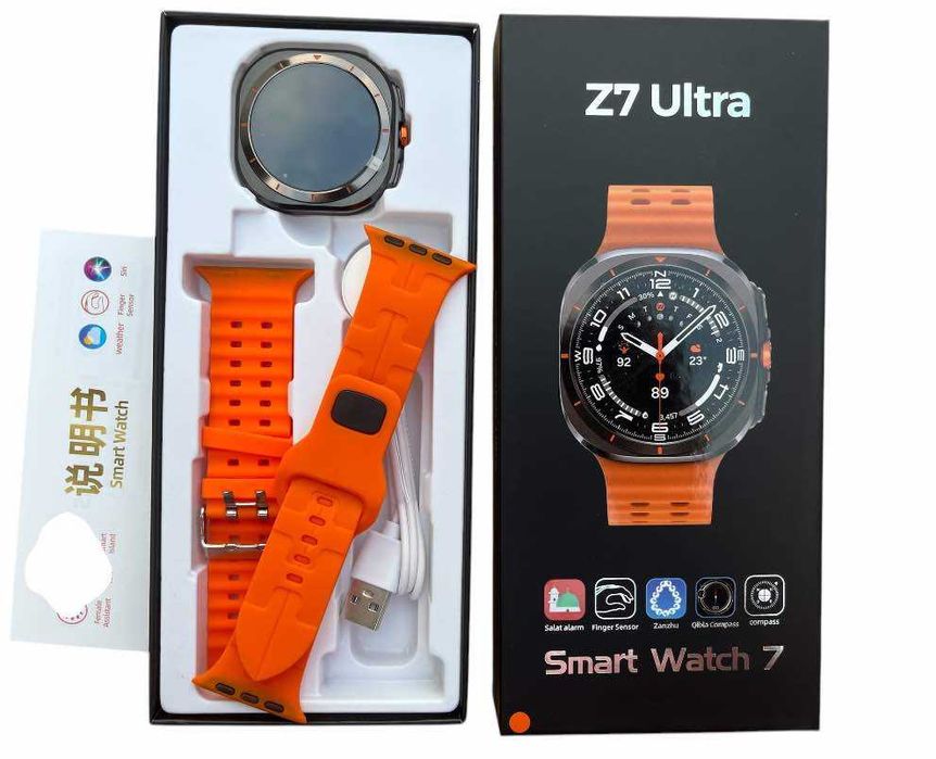 Smartwatch Z7 Ultra, jak Galaxy, nie Samsung, Smart Watch 7 3kolory