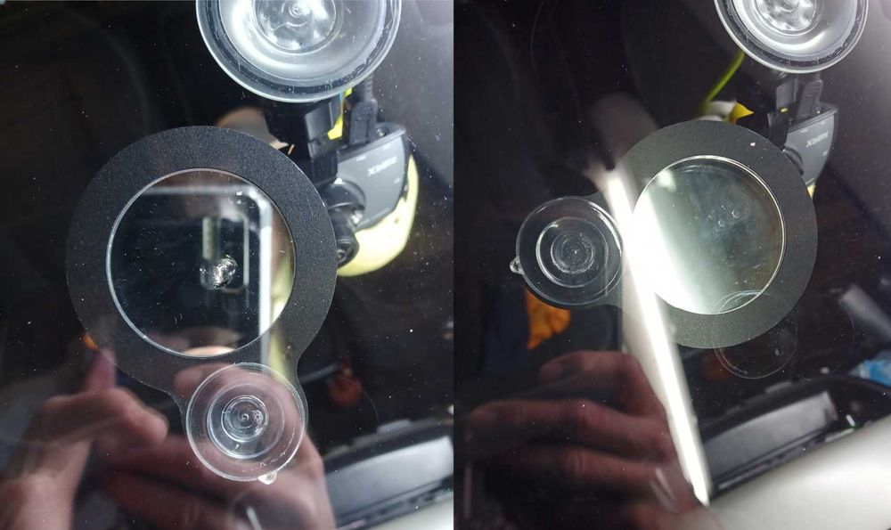 Naprawa odprysków szyb