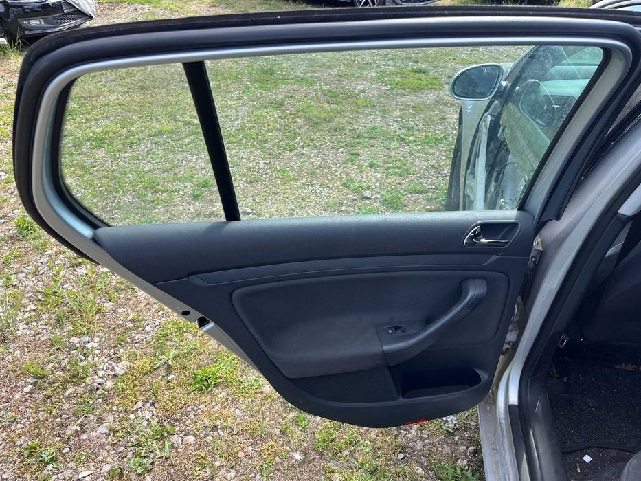 drzwi tył tylne tylnie lewe vw golf v 5 1k0 2003 -2009 hatchback 5 drzwi la7w srebrne
