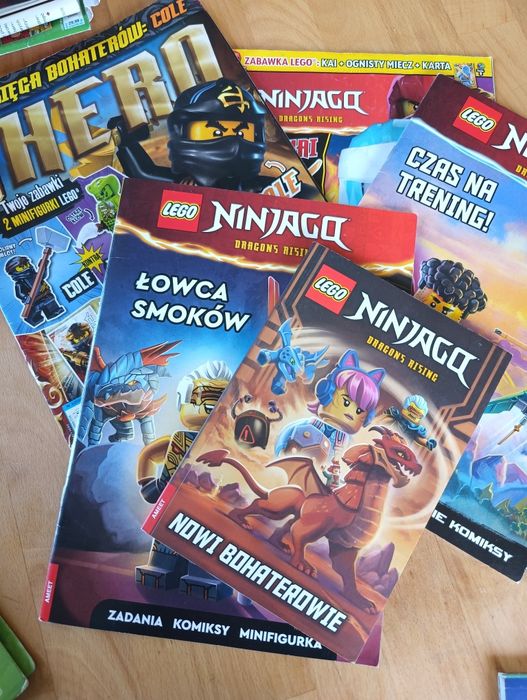 Gazety LEGO  ninjago i książeczka nowi bohaterowie
