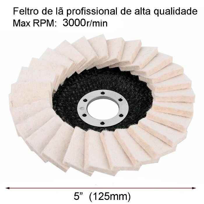 Disco Polir Aço Inoxidável/Alumínio.