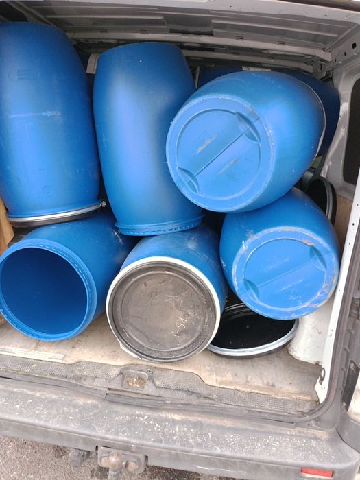 бочка синяя б/у 120/150/200л еврокуб все в наличии