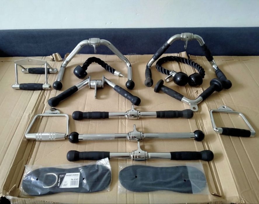 Канат подвійний для трицепса, тяги з подвійним хватом. Рукоятка