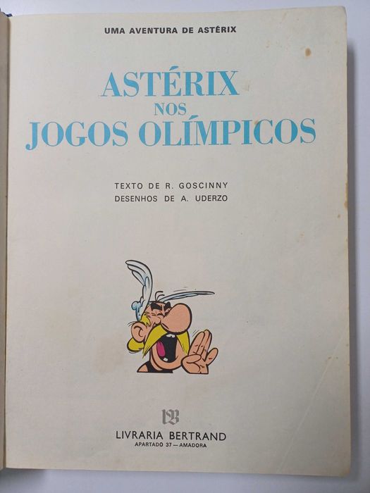 Livro de BD uma aventura de Asterix