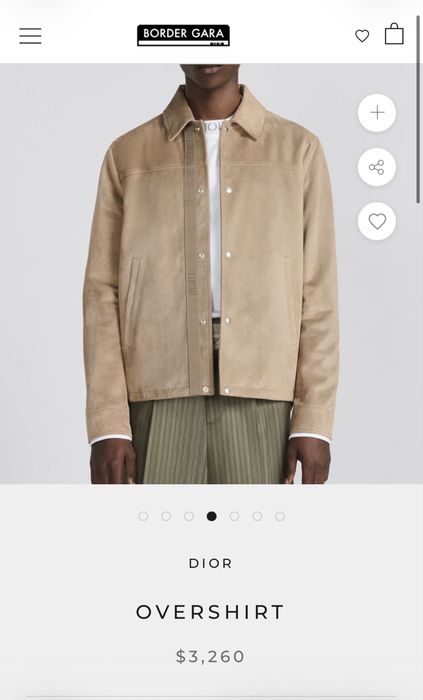 Dior overshirt calfskin NEVER WORN