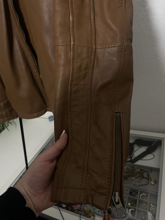 Kurtka skorzana meska naturalna Ross&Cole L/XL