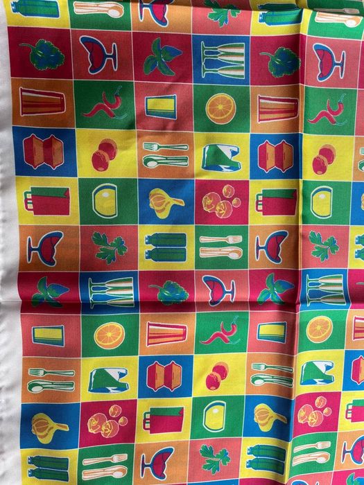 Велика квадратна шовкова хустка Calabrese 1924 Napoli, Італія, 85х85