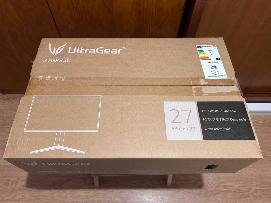 Monitor LG UltraGear 27GP850-B - QHD 27 IPS 180Hz G-Sync