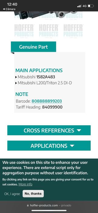 Válvula EGR mitsubishi L200 2.5DI-D