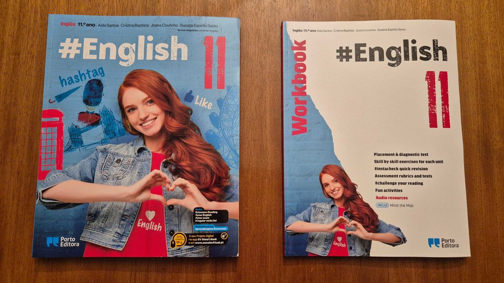Vendo Dossier do Professor e Manual Inglês #ENGLISH 11, 11º Ano - NOVO