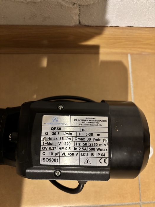 Pompa do podlewania hydroforowa ogrodowa Malec QB60