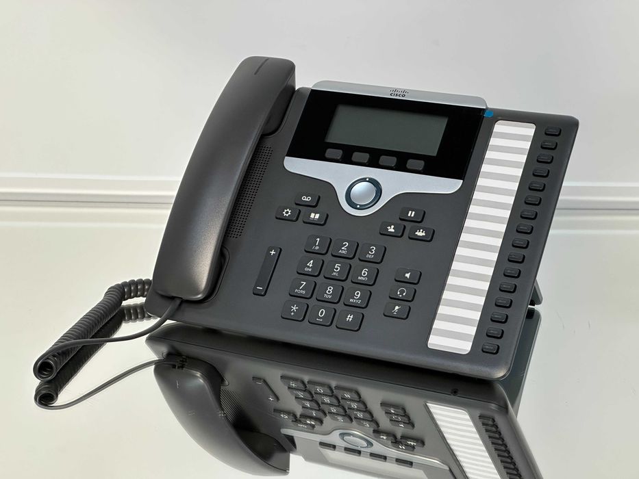 WYPRZEDAŻ! Telefon biurowy Cisco CP-7861-K9 stacjonarny 16 linii jednocześnie! IP VoIP wyświetlacz grafit Protokół SIP