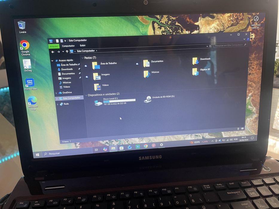 Notebook Samsung Alemao