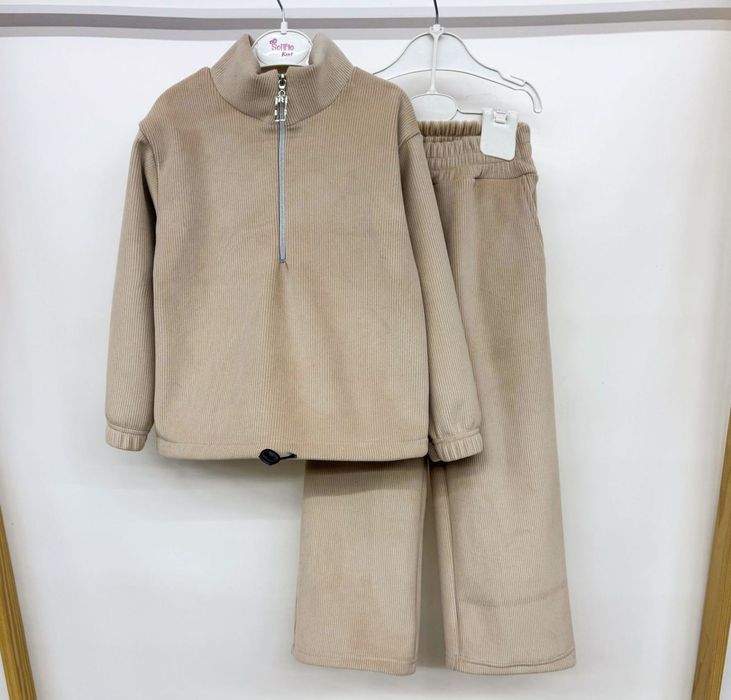 Дитячий костюм велюр рубчик