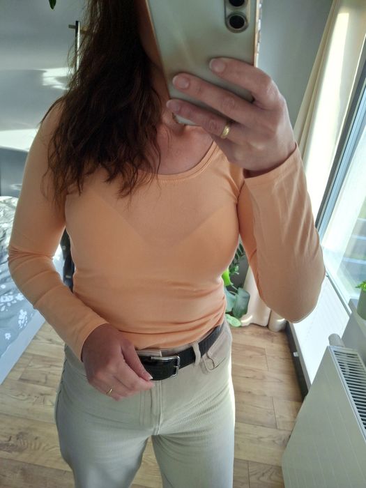 Rozmiar S, bluzka długi rękaw, long sleeve, koszulka damska