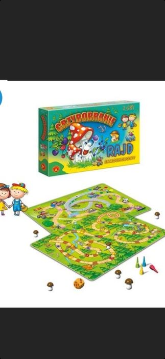 Gra grzybobranie gra rajd samochodowy 2w1 gra dla dzieci