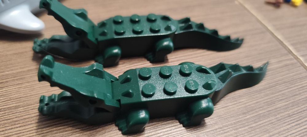 LEGO zwierzęta rekin,krokodyle