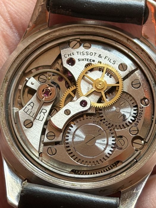 Tissot Visodate 15jewels, 35/44mm, w stali, lata 50te, sprawny
