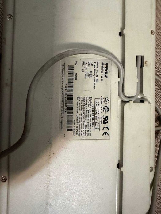 Вінтажна клавіатура IBM KB-8923 | Оригінал | Повністю справна | PS/2