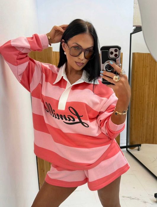 La milla komplet logo bawełniany paski lamilla XS/S