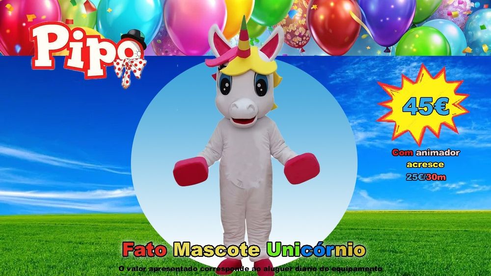 Alugo Insuflável, trampolim e mascotes low cost para animar a festa