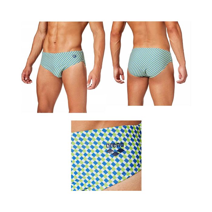 Męskie Kąpielówki ARENA FUNDAMENTALS M Wielokolorowy Logo Slipy