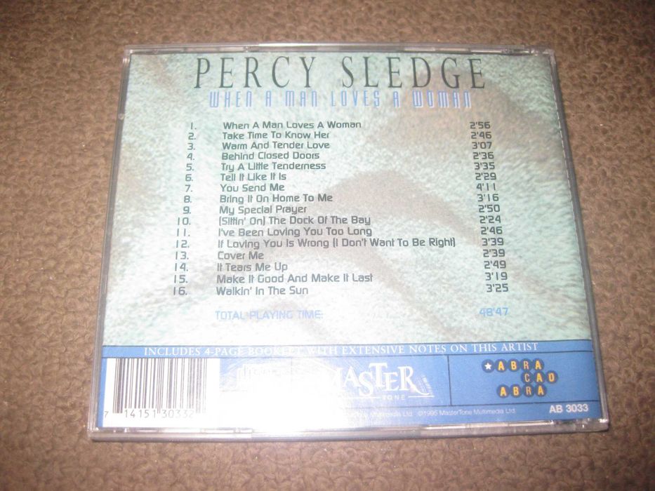 CD do Percy Sledge "When a Man Loves a Woman"