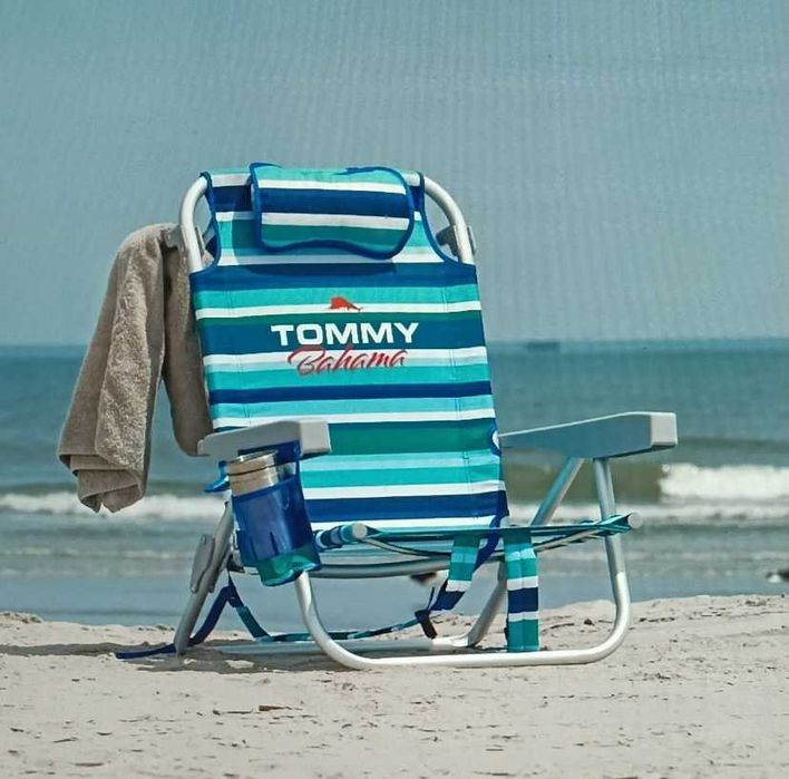 Cadeira de praia, camping e pesca Tommy Bahama nova e precintada