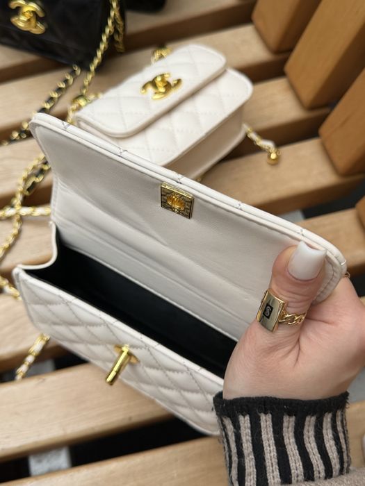 Сумка Chanel чорна міні , сумка Canel