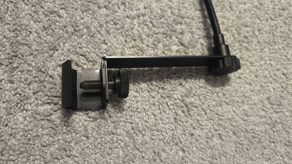 Pop filtr do mikrofonu osłona mocowany do statywu