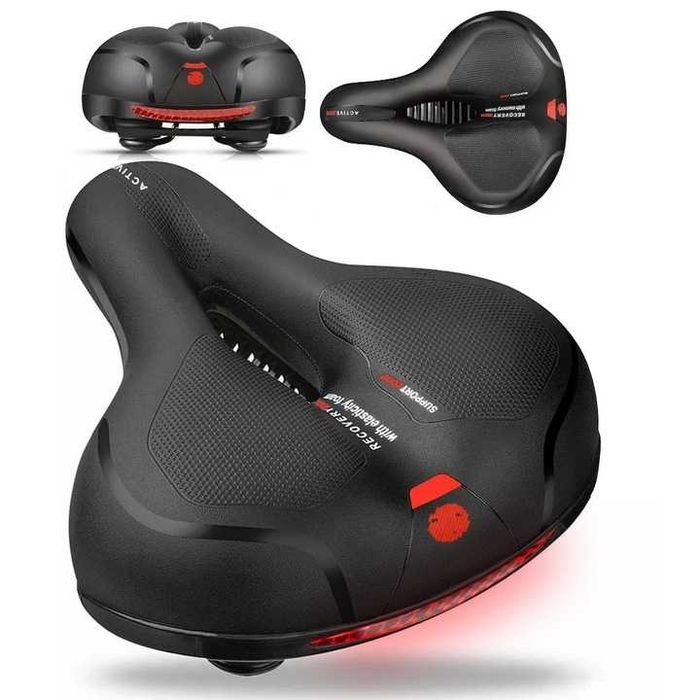 Siodełko rowerowe wygodne sportowe siodło miękkie