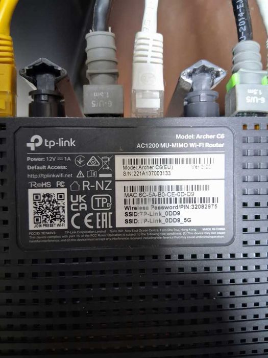 Roteador Wi-Fi TP-Link Archer C6 AC1200 Gigabit (Caixa + Fatura)