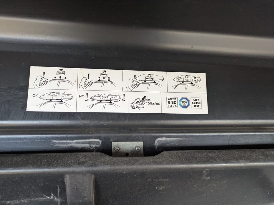 Bagażnik dachowy Hakr relax 310. Box dachowy na narty