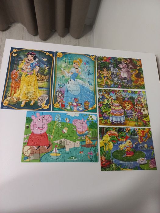 Пазли 44 коти, Свинка Пепа, Щенячий патруль,герої казок