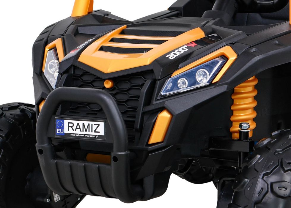 4x4 Samochód AUTO  na akumulator Buggy UTV 2000M Racing Złoty