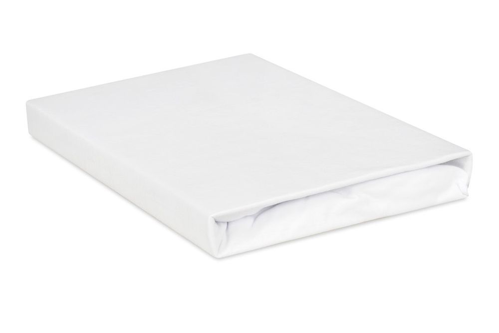 Prześcieradło jersey z gumką 140x200 białe Premium