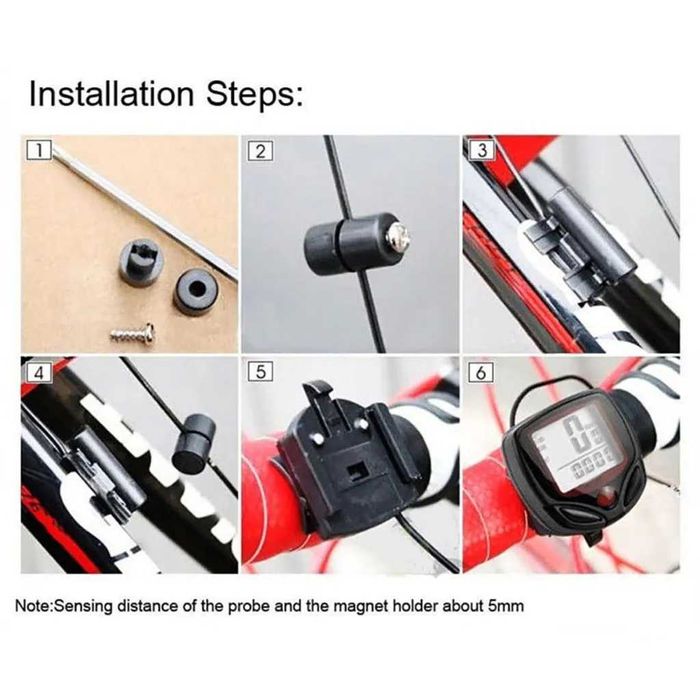 Велосипедний спідометр комп'ютер Багатофункціональний водонепроникний