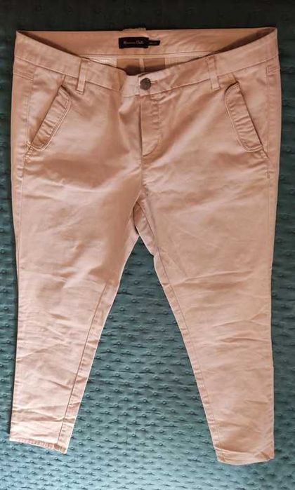 Calças bege Massimo Dutti