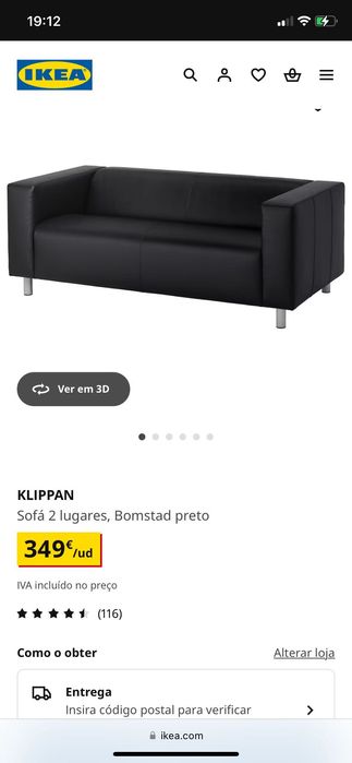 Sofá ikea para desocupar
