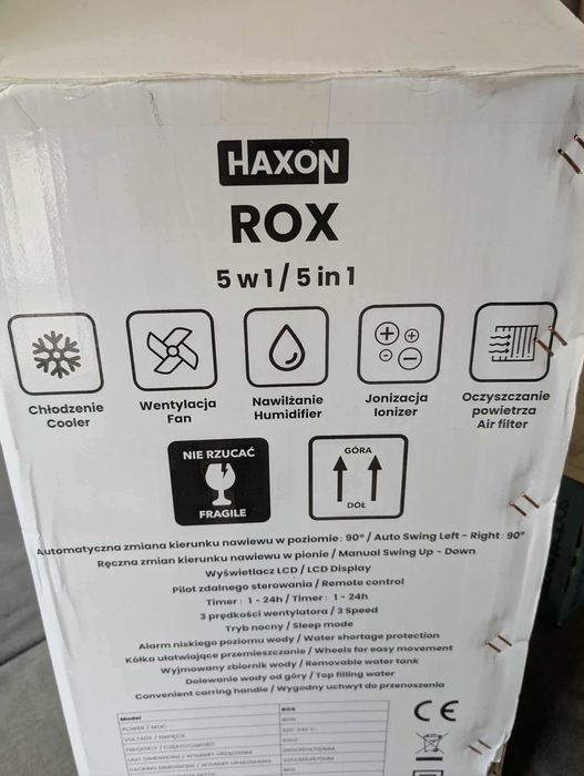Wielofunkcyjny klimator ewaporacyjny firmy HAXON, model: ROX, 5w1
