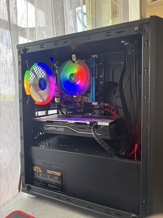 Ігровий ПК с монітором та комплектуючими Sapphire Radeon RX 570 4 Гб