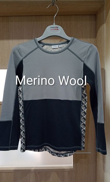 Bluzka koszulka termiczna wełniana, Merino Wool wełna Name it 134/140