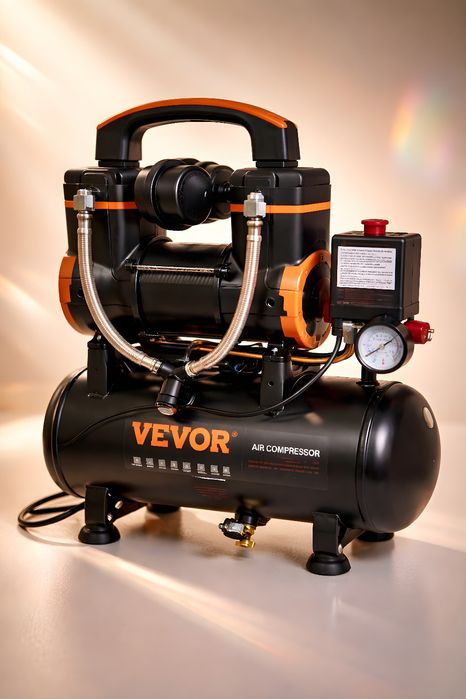 Compressor de ar sem óleo Vevor, 8l