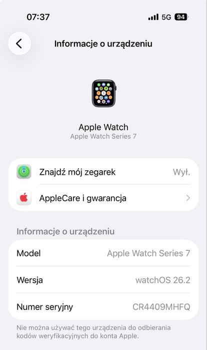 Apple Watch 7 45mm GPS