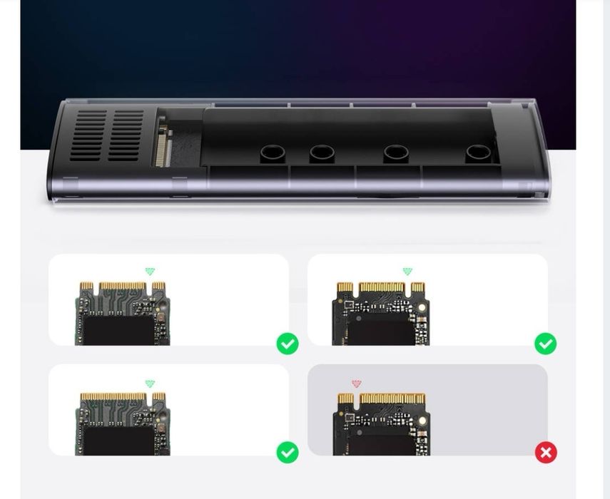 UGREEN Obudowa Dysku SSD M.2 CM400 NVMe SATA USB-C